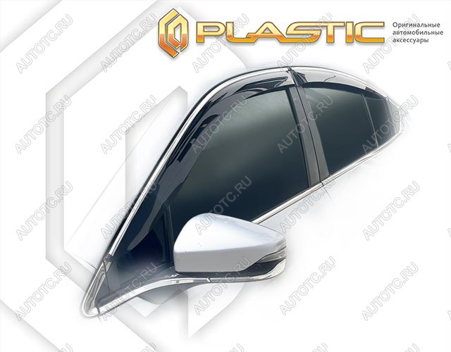 2 159 р. Дефлектор окон CA-Plastic  Subaru Legacy  BW,BT (2020-2022) седан дорестайлинг (Classic полупрозрачный)  с доставкой в г. Пермь