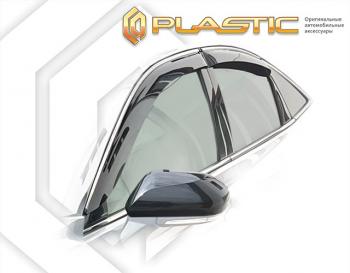 Дефлектор окон CA-Plastic Toyota Avalon  XX50 (2018-2023) (Classic полупрозрачный)