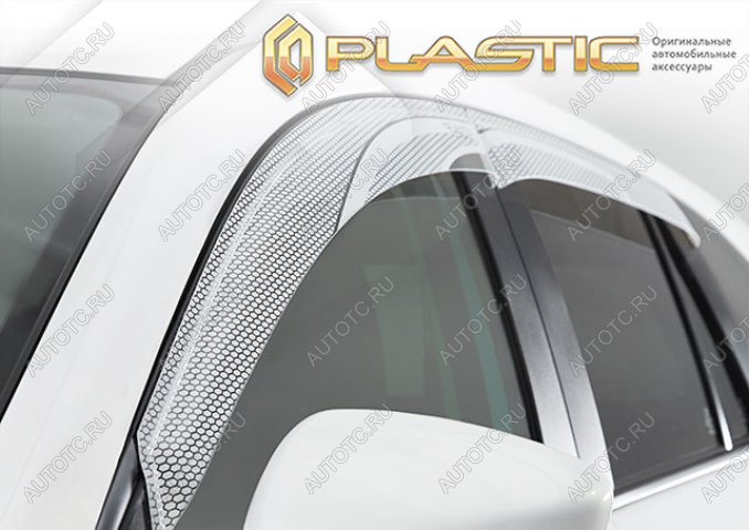 2 199 р. Дефлектор окон CA-Plastic  Toyota Yaris Cross  XP210 (2020-2023) дорестайлинг (Серия Art белая)  с доставкой в г. Пермь