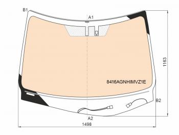 Стекло лобовое (Обогрев полный Датчик дождя Молдинг) Lexus RX 15-19 FUYAO 8416AGNHIMVZ1E