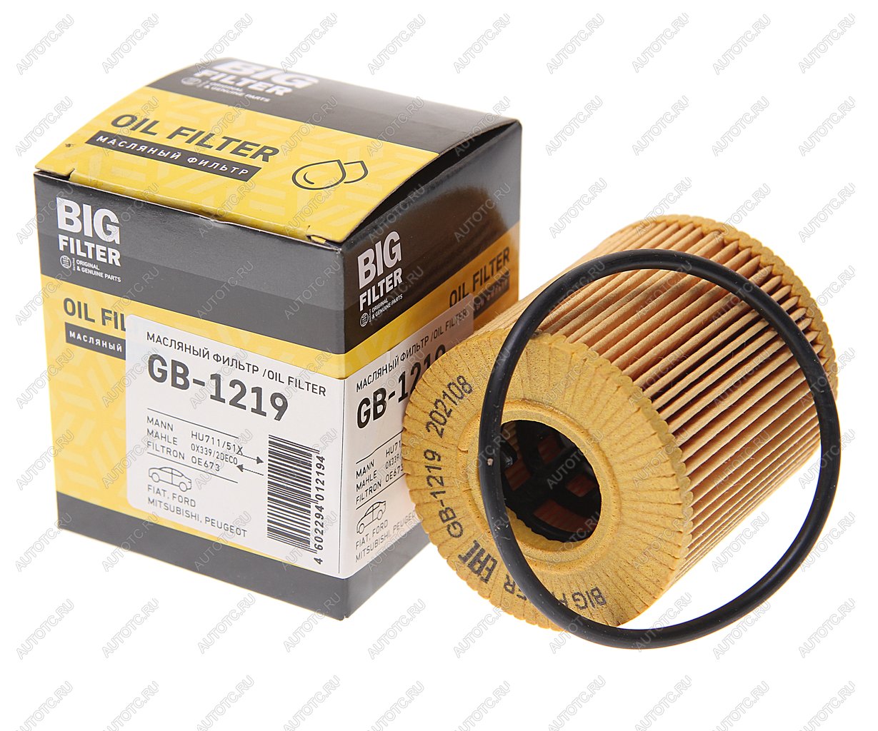 429 р. Фильтр масляный PEUGEOT Boxer CITROEN C2-C8,Jumper FIAT Ducato FORD Transit (06-),Mondeo BIG FILTER BIG FILTER gb-1219 BIG FILTER gb-1219  с доставкой в г. Пермь