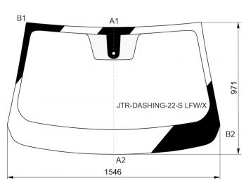 12 999 р. Стекло лобовое (Датчик дождя) Jetour Dashing 22- XYG JTR-DASHING-22-S LFW/X  с доставкой в г. Пермь. Увеличить фотографию 1