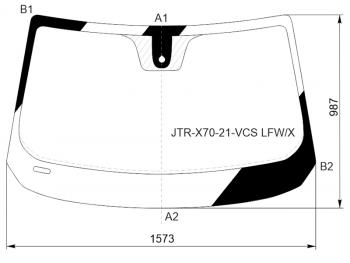 9 999 р. Стекло лобовое (Датчик дождя) Jetour X70 Plus 20- XYG JTR-X70-21-VCS LFW/X  с доставкой в г. Пермь. Увеличить фотографию 1