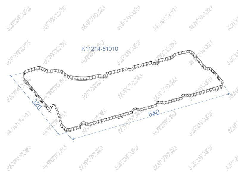 379 р. Прокладка клапанной крышки левая TOYOTA LAND CRUISER 200 1VDFTV 07- SAT K11214-51010  с доставкой в г. Пермь