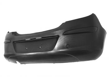 Бампер задний EUROBUMP Opel Corsa  D (2006-2011)   дорестайлинг, хэтчбэк 5 дв., дорестайлинг, хэтчбэк 3 дв., 1-ый рестайлинг, хэтчбэк 3 дв., 1-ый рестайлинг, хэтчбэк 5 дв.