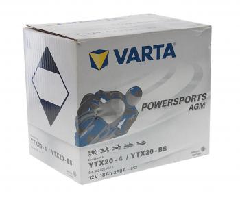 9 649 р. Аккумулятор VARTA MOTO AGM 18Ач VARTA 6ст18 518 902 026 (ytx20-4(bs))  с доставкой в г. Пермь. Увеличить фотографию 3