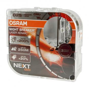 12 999 р. Лампа ксеноновая D2S 35W P32d-2 +200% 4500K 85V евробокс (2шт.) Night Breaker Laser NextGen OSRAM OSRAM 66240xnn-hcb  с доставкой в г. Пермь. Увеличить фотографию 2
