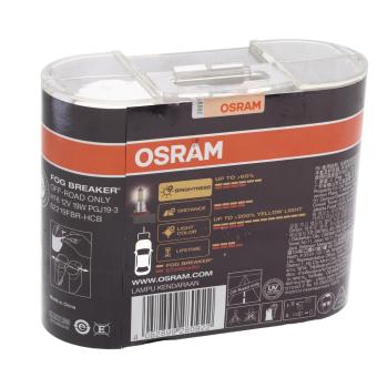 3 699 р. Лампа 12V H16 19W PGJ19-3 2600К евробокс (2шт.) Fog Breaker OSRAM OSRAM 62219fbr-hcb  с доставкой в г. Пермь. Увеличить фотографию 2