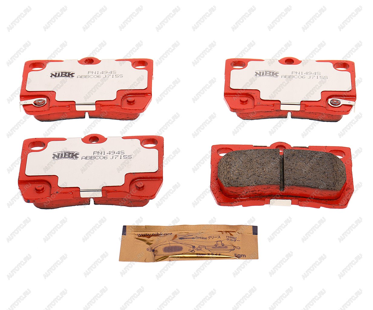 3 599 р. Колодки тормозные LEXUS GS300 (05-11) задние (Sport) (4шт.) NIBK NIBK pn1494s  с доставкой в г. Пермь