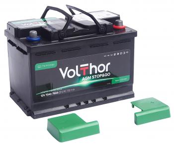 20 799 р. Аккумулятор VOLTHOR AGM 70Ач обратная полярность VOLTHOR 6ст70(0)  с доставкой в г. Пермь. Увеличить фотографию 3