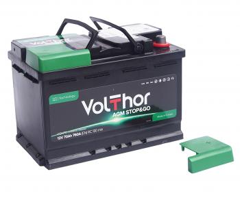 20 799 р. Аккумулятор VOLTHOR AGM 70Ач обратная полярность VOLTHOR 6ст70(0)  с доставкой в г. Пермь. Увеличить фотографию 2