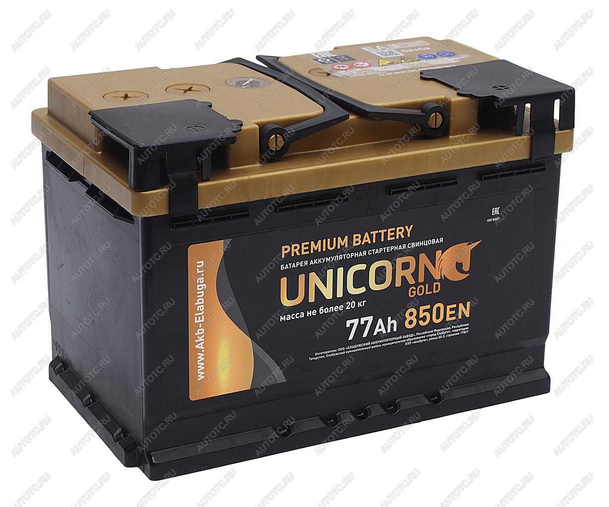 11 999 р. Аккумулятор UNICORN Gold 77Ач обратная полярность UNICORN 6ст77(0)  с доставкой в г. Пермь