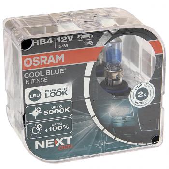 2 699 р. Лампа 12V HB4(9006) 51W P22d +100% 5000K евробокс (2шт.) Cool Blue Intense NextGen OSRAM OSRAM 9006cbn-hcb  с доставкой в г. Пермь. Увеличить фотографию 1