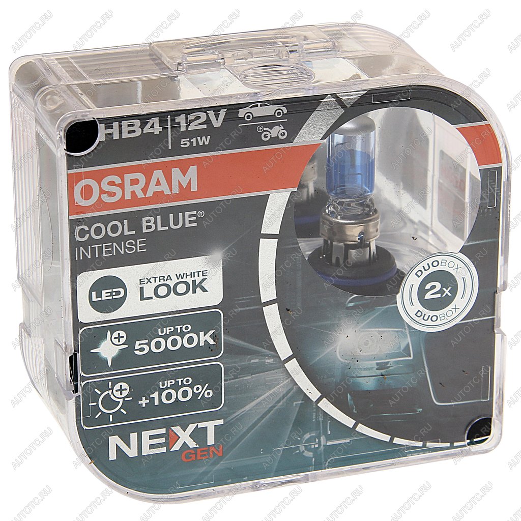 2 699 р. Лампа 12V HB4(9006) 51W P22d +100% 5000K евробокс (2шт.) Cool Blue Intense NextGen OSRAM OSRAM 9006cbn-hcb  с доставкой в г. Пермь