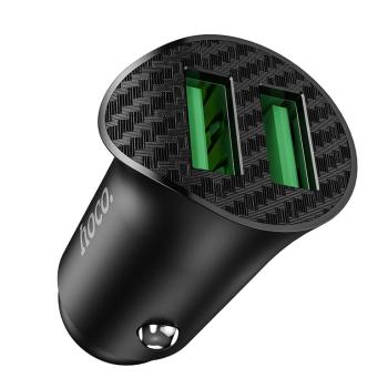 449 р. Устройство зарядное в прикуриватель 2USB 12V HOCO HOCO z39 black  с доставкой в г. Пермь. Увеличить фотографию 2