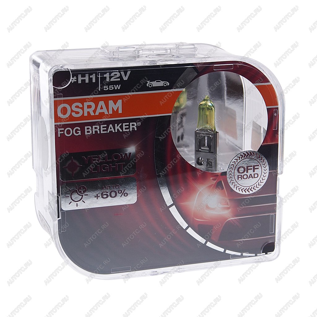 1 329 р. Лампа 12V H1 55W P14.5s бокс (2шт.) Fog Breaker OSRAM OSRAM 62150fbr-hcb  с доставкой в г. Пермь