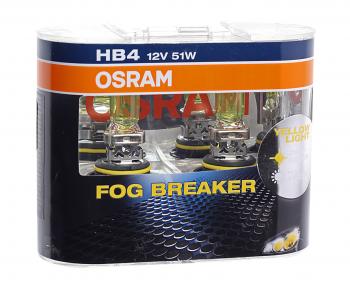 2 289 р. Лампа 12V HB4 51W P22d бокс (2шт.) Fog Breaker OSRAM OSRAM 9006fbr-hcb  с доставкой в г. Пермь. Увеличить фотографию 1