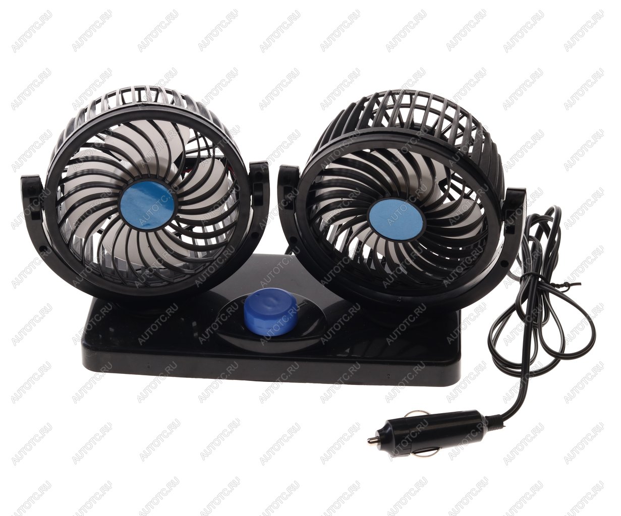 999 р. Вентилятор в салон 12V двойной на платформе черный BRAIN POWER BRAIN POWER rg-1688  с доставкой в г. Пермь