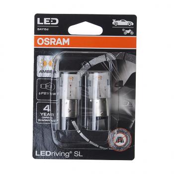 1 799 р. Лампа светодиодная 12V P215W BAY15d блистер (2шт.) LEDriving SL Yellow OSRAM OSRAM 7528dyp-02b  с доставкой в г. Пермь. Увеличить фотографию 1