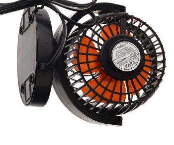 559 р. Вентилятор в салон 12V на платфоре черно-оранжевый ROWGO ROWGO rg-1228  с доставкой в г. Пермь. Увеличить фотографию 3