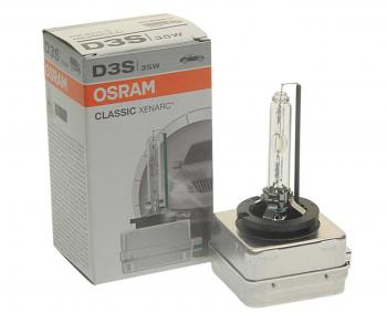 5 299 р. Лампа ксеноновая D3S 35W PK32d-5 4150K 42V Classic OSRAM OSRAM 66340clc  с доставкой в г. Пермь. Увеличить фотографию 1