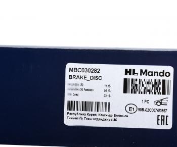 5 199 р. Диск тормозной KIA Ceed (18-) передний (1шт.) MANDO MANDO mbc030282  с доставкой в г. Пермь. Увеличить фотографию 7