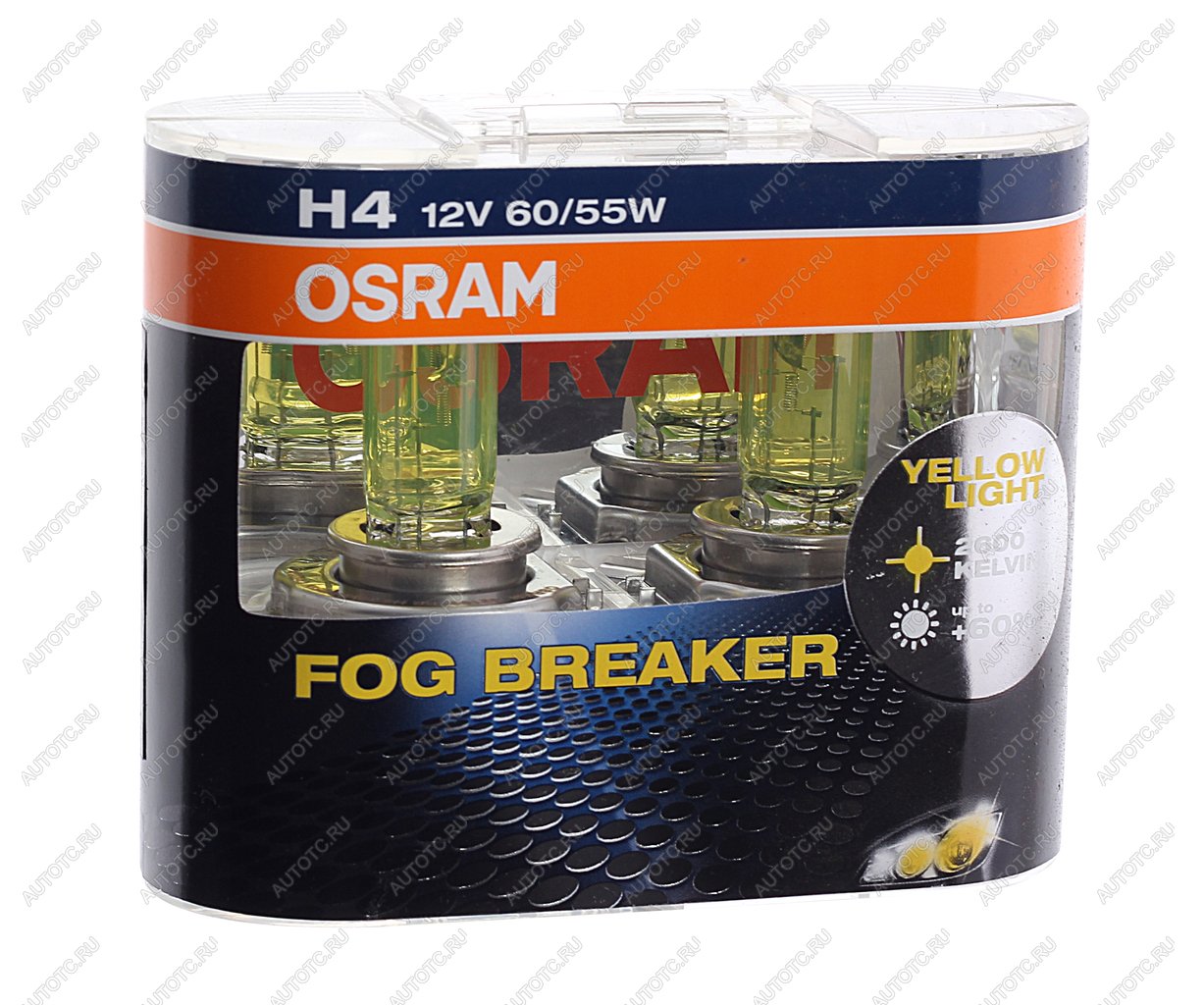 1 999 р. Лампа 12V H4 6055W P43t бокс (2шт.) Fog Breaker OSRAM OSRAM 62193fbr-hcb  с доставкой в г. Пермь