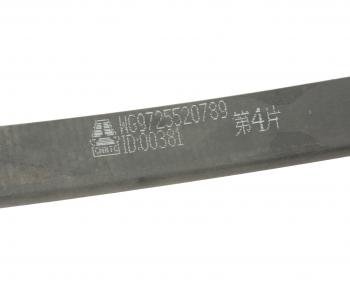 13 199 р. Лист рессоры SITRAK HOWO задней №4 OE SITRAK wg9725520789+004  с доставкой в г. Пермь. Увеличить фотографию 3