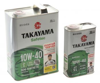 2 249 р. Масло моторное Safetec A3B4 10W40 псинт.4+1л TAKAYAMA TAKAYAMA 605621  с доставкой в г. Пермь. Увеличить фотографию 1