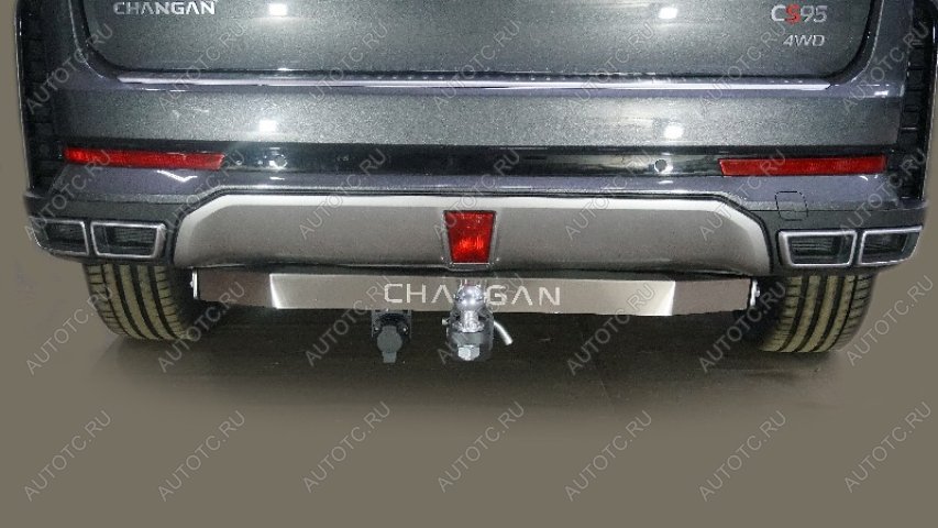 21 699 р. Фаркоп (тягово-сцепное устройство)(2.0L 4WD) ТСС Тюнинг  Changan CS95 (2023-2025) (шар Е, нержавейка)  с доставкой в г. Пермь