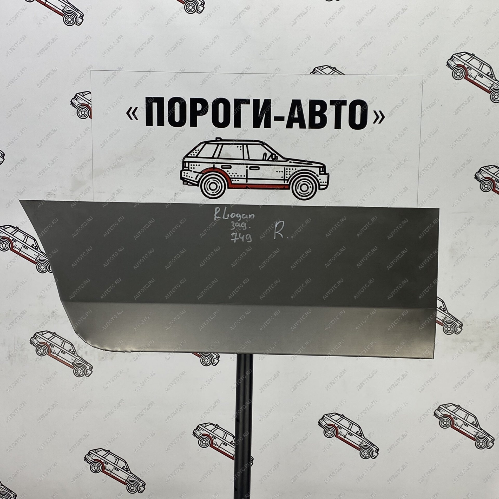 2 199 р. Ремонтная пенка правой задней двери Пороги-Авто Renault Logan 1 рестайлинг (2010-2016) (холоднокатаная сталь 0,8мм)  с доставкой в г. Пермь