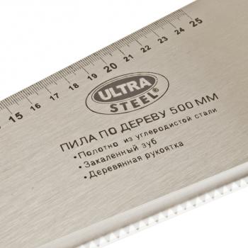 339 р. Ножовка по дереву 500мм с деревянной ручкой ULTRA STEEL  tf-50024a  с доставкой в г. Пермь. Увеличить фотографию 3