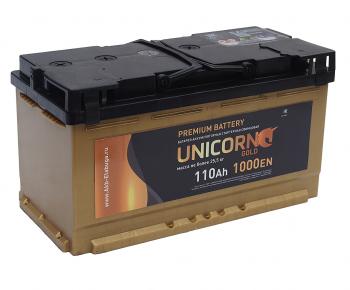 13 999 р. Аккумулятор UNICORN Gold 110Ач обратная полярность UNICORN 6ст110(0)  с доставкой в г. Пермь. Увеличить фотографию 1