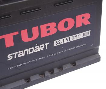 9 649 р. Аккумулятор TUBOR Standart 62Ач TUBOR 6ст62(1)  с доставкой в г. Пермь. Увеличить фотографию 2