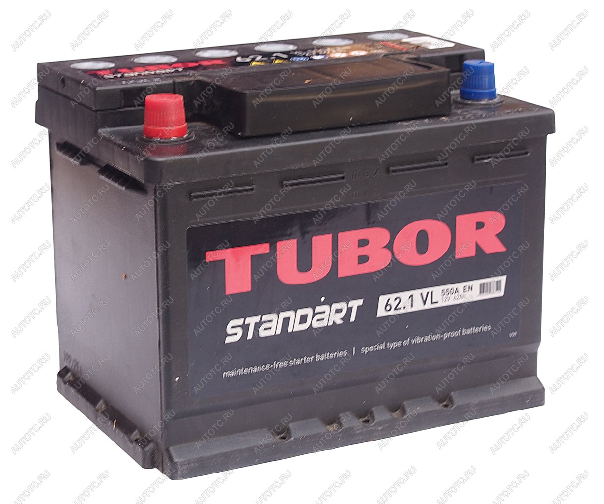 9 649 р. Аккумулятор TUBOR Standart 62Ач TUBOR 6ст62(1)  с доставкой в г. Пермь