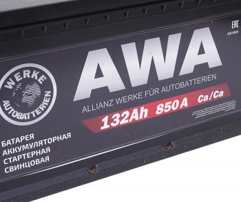 16 449 р. Аккумулятор AWA 132Ач AWA 6ст132(4)  с доставкой в г. Пермь. Увеличить фотографию 3