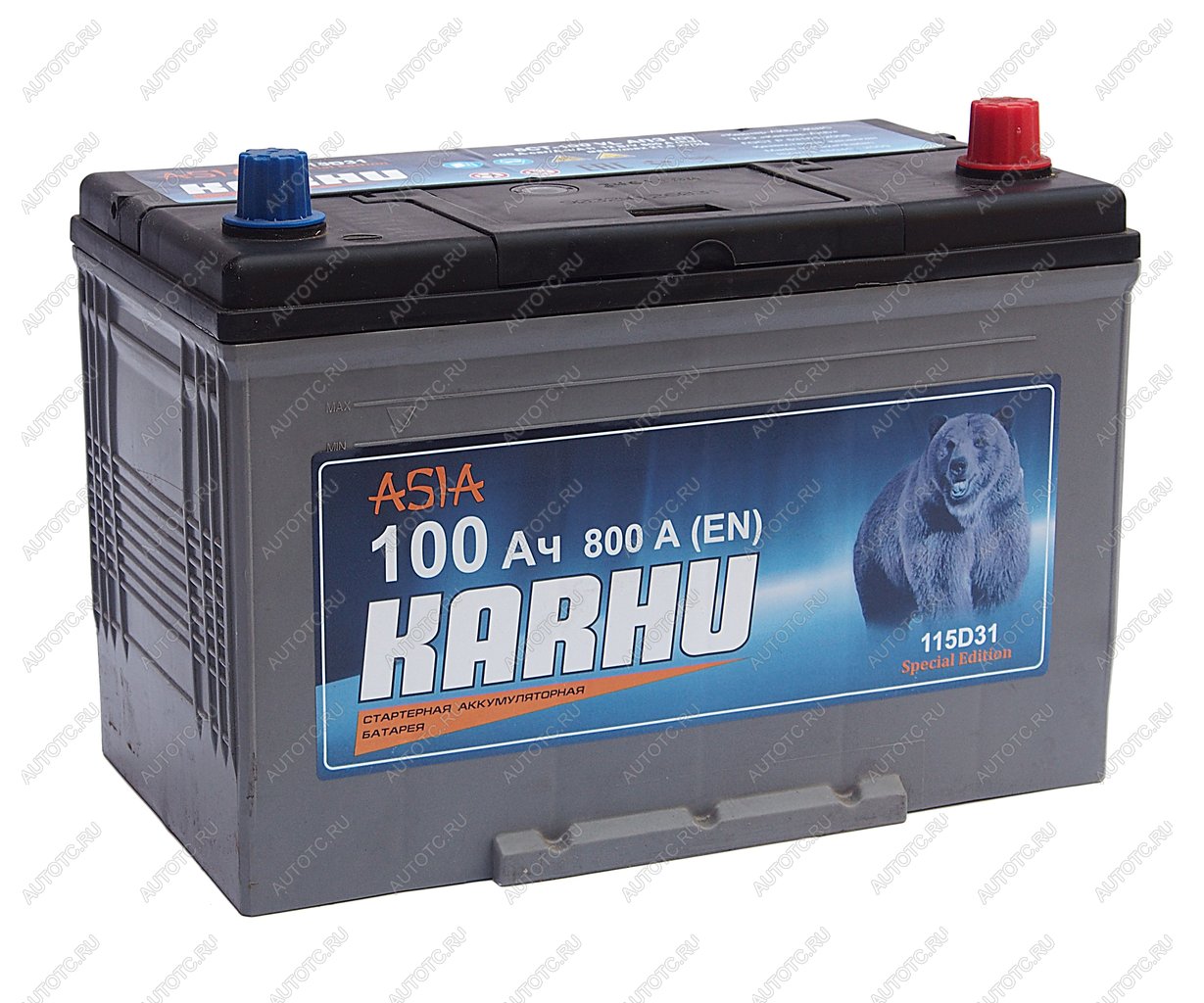11 499 р. Аккумулятор KARHU 100Ач обратная полярность KARHU 6ст100(0)  с доставкой в г. Пермь