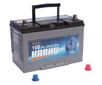 11 499 р. Аккумулятор KARHU 100Ач обратная полярность KARHU 6ст100(0)  с доставкой в г. Пермь. Увеличить фотографию 2