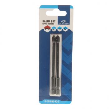 149 р. Набор бит 14 PH2 90мм ударных магнитных 2шт. VERTEXTOOLS VERTEXTOOLS ip-tr-ph2-90-2  с доставкой в г. Пермь. Увеличить фотографию 1