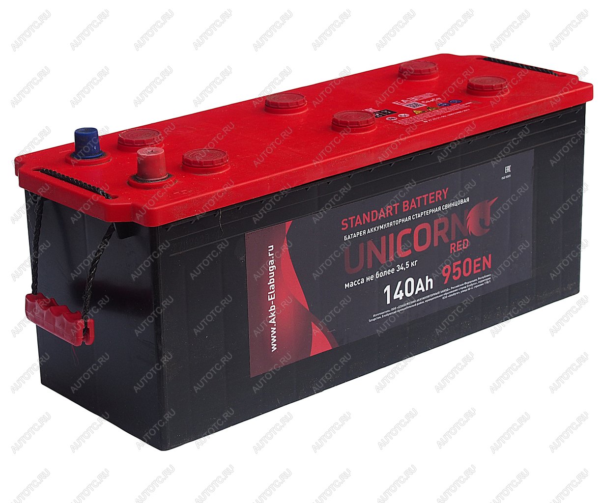 16 799 р. Аккумулятор UNICORN Red 140Ач UNICORN 6ст140(4)  с доставкой в г. Пермь