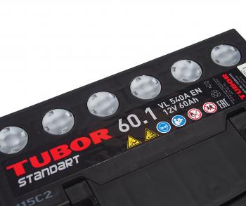8 999 р. Аккумулятор TUBOR Standart 60Ач TUBOR 6ст60(1)  с доставкой в г. Пермь. Увеличить фотографию 3
