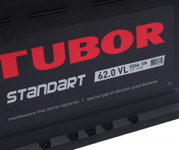9 649 р. Аккумулятор TUBOR Standart 62Ач обратная полярность TUBOR 6ст62(0)  с доставкой в г. Пермь. Увеличить фотографию 2