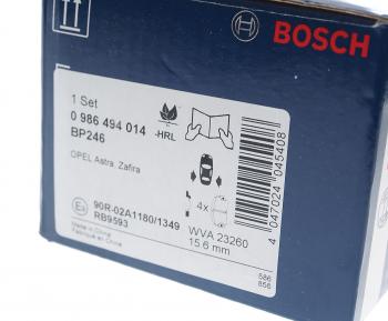 1 549 р. Колодки тормозные задние (4шт.) BOSCH Opel Astra G седан (1998-2005)  с доставкой в г. Пермь. Увеличить фотографию 3