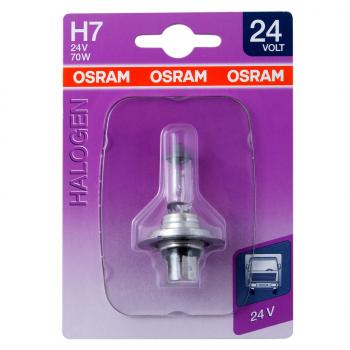 589 р. Лампа 24V H7 70W PX26d блистер (1шт.) OSRAM OSRAM 64215-01b  с доставкой в г. Пермь. Увеличить фотографию 1