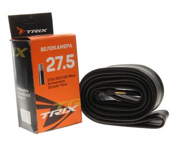 419 р. Камера велосипедная 27.5 1.95х2.125 автовентиль TRIX TRIX ут00018609  с доставкой в г. Пермь. Увеличить фотографию 1
