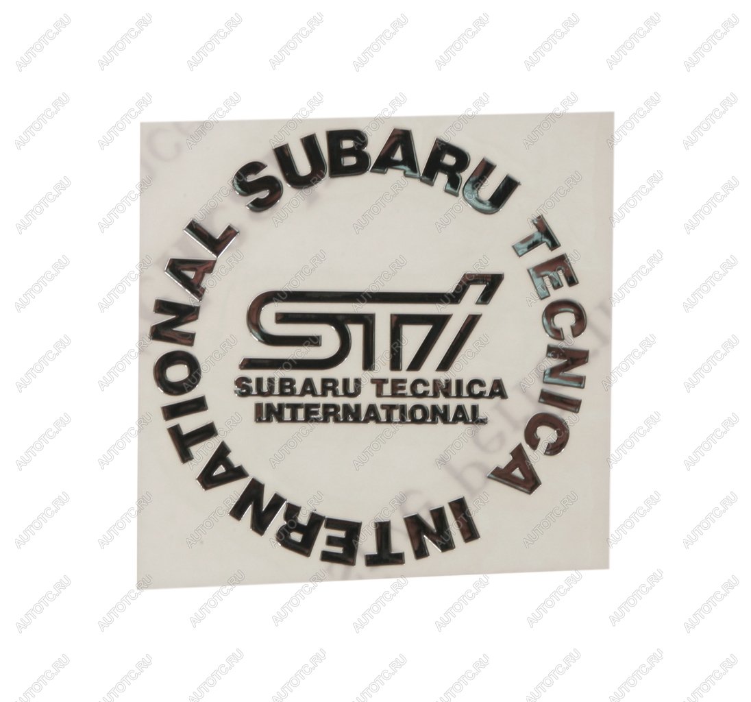 134 р. Наклейка металлическая Subaru STI круг 55х55мм MASHINOKOM MASHINOKOM pkta 033  с доставкой в г. Пермь
