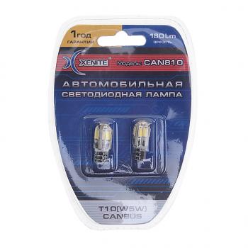 459 р. Лампа светодиодная 12V W5W 2.1х9.5d блистер (2шт.) XENITE XENITE 1009414  с доставкой в г. Пермь. Увеличить фотографию 1