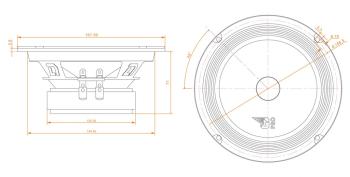 4 099 р. Колонки среднечастоные 6 (16см) 80Вт DL AUDIO DL AUDIO gryphon pro 165se  с доставкой в г. Пермь. Увеличить фотографию 6