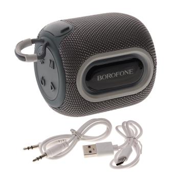 1 699 р. Колонка беспроводная bluetooth BOROFONE BOROFONE br39 grey  с доставкой в г. Пермь. Увеличить фотографию 1