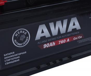 10 449 р. Аккумулятор AWA 90Ач AWA 6ст90(1)  с доставкой в г. Пермь. Увеличить фотографию 3